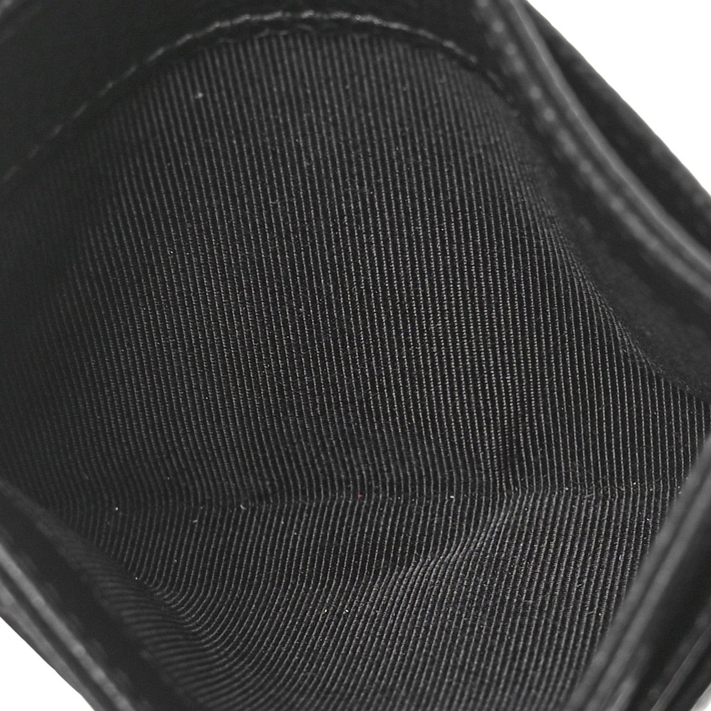 Caviar Quilted Card Holder Black