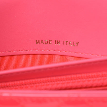 Chanel Patent Quilted Boy Wallet On Removable Chain WOC Pink 7 of 9