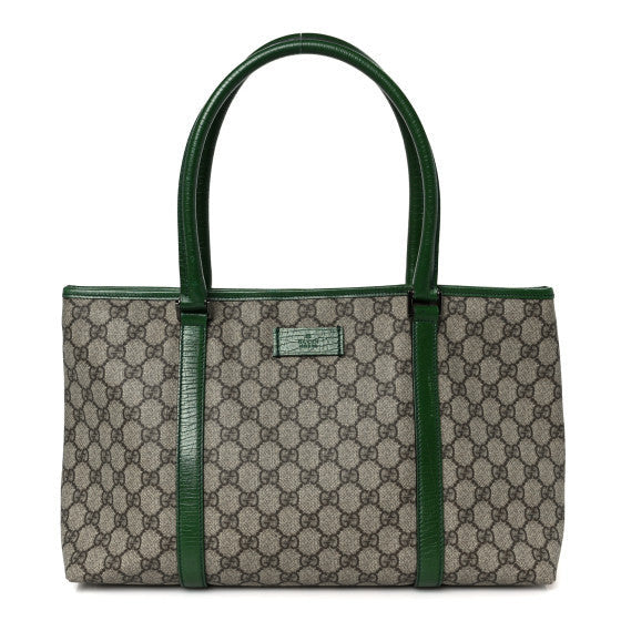 GG Plus Monogram Medium Joy Tote Green