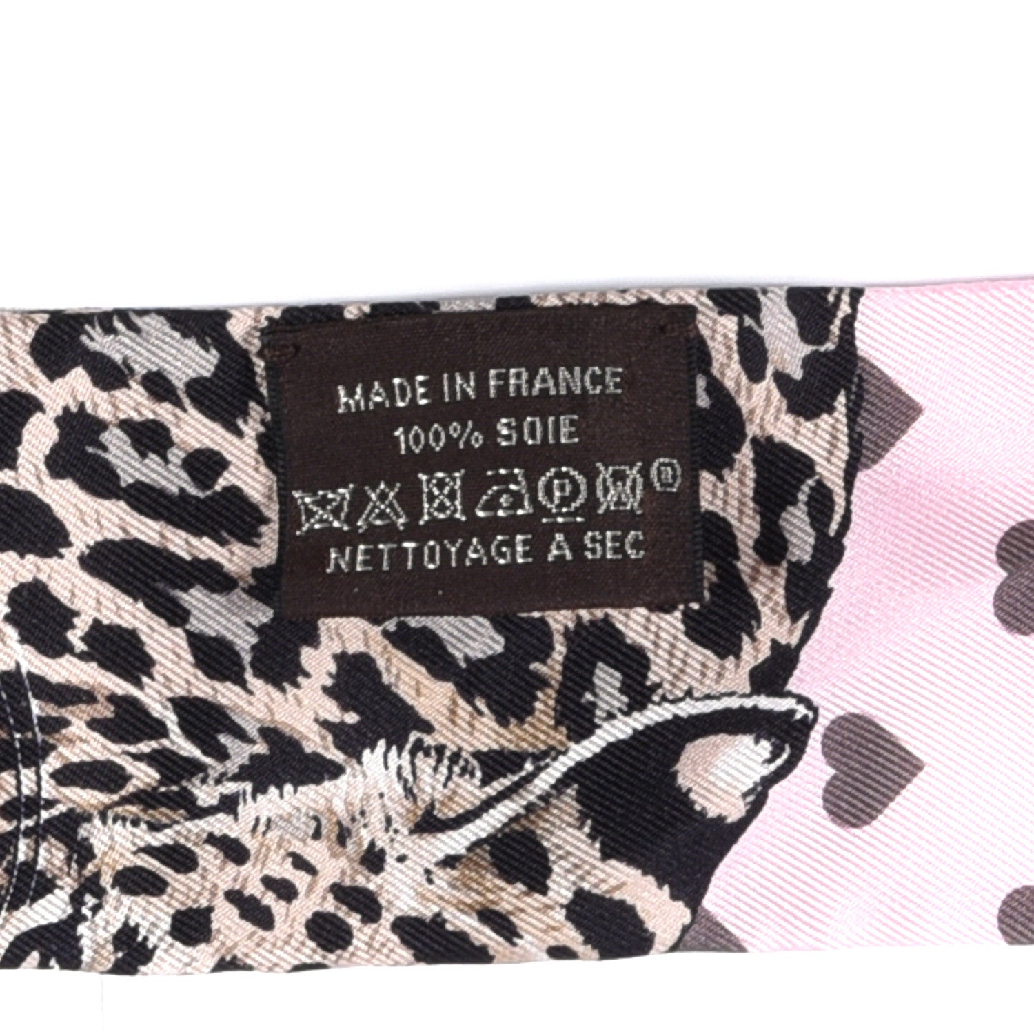 Hermes Silk Jungle Love Love Twilly Rose Pale Etoupe 2 of 4