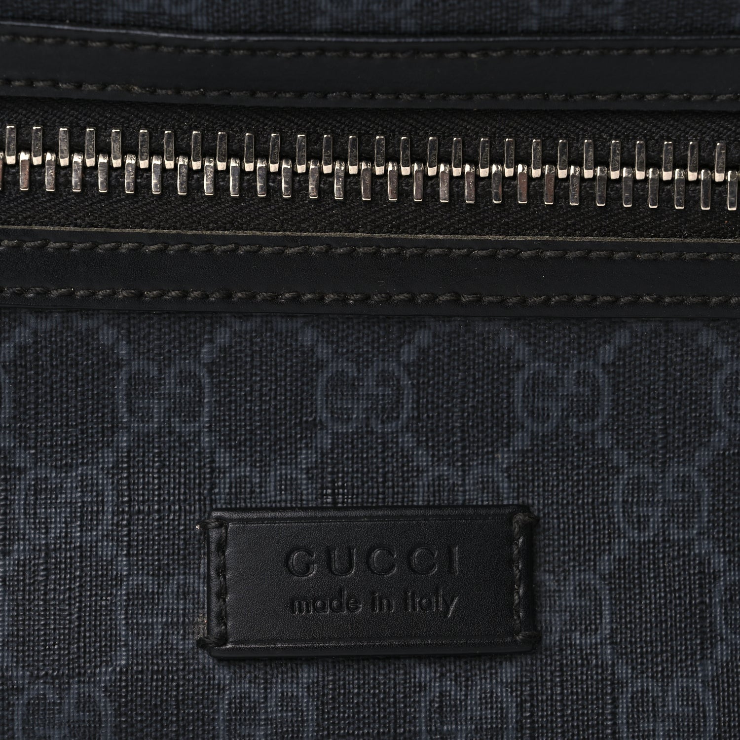 Gucci Soft GG Supreme Monogram Web Belt Bag Black Grey 6 of 8