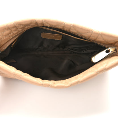 Christian Dior Coated Canvas Cannage Panarea Pouch Beige 5 of 7
