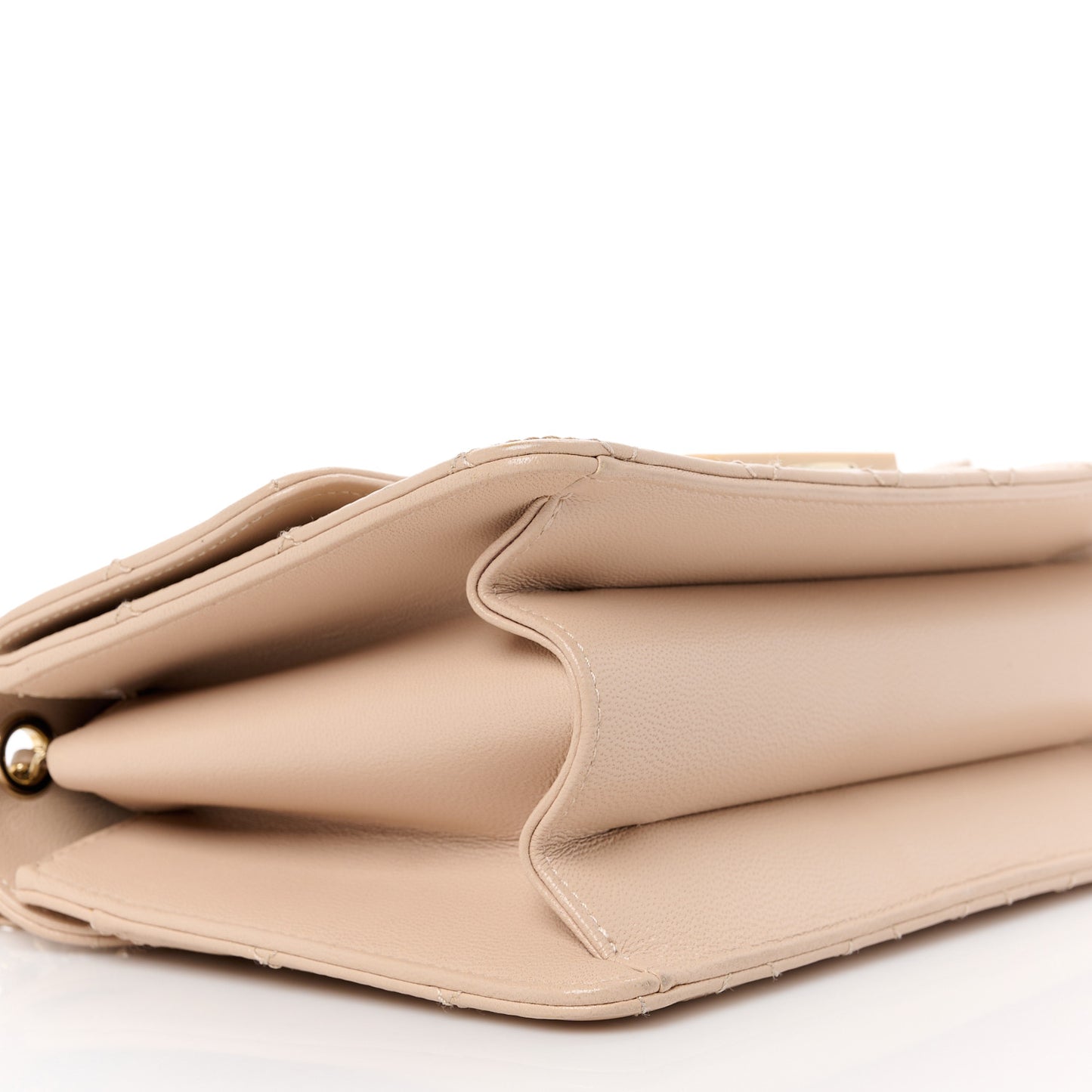 Sheepskin Quilted Beauty Lock Flap