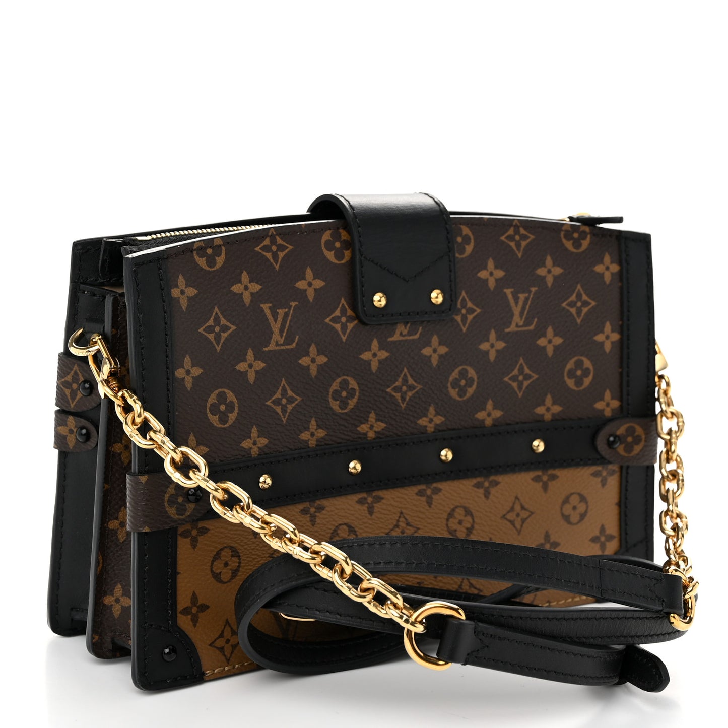 Reverse Monogram Trunk Clutch