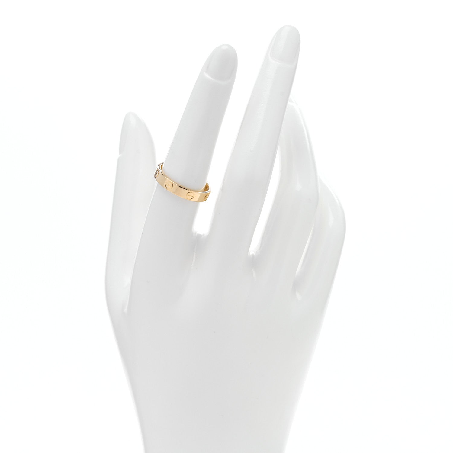 Cartier 18K Yellow Gold 3.5mm LOVE Wedding Band Ring 55 7.25 2 of 5