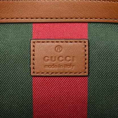 Gucci GG Supreme Monogram Emblem Small Tote Bag Beige Dark Brown 5 of 10