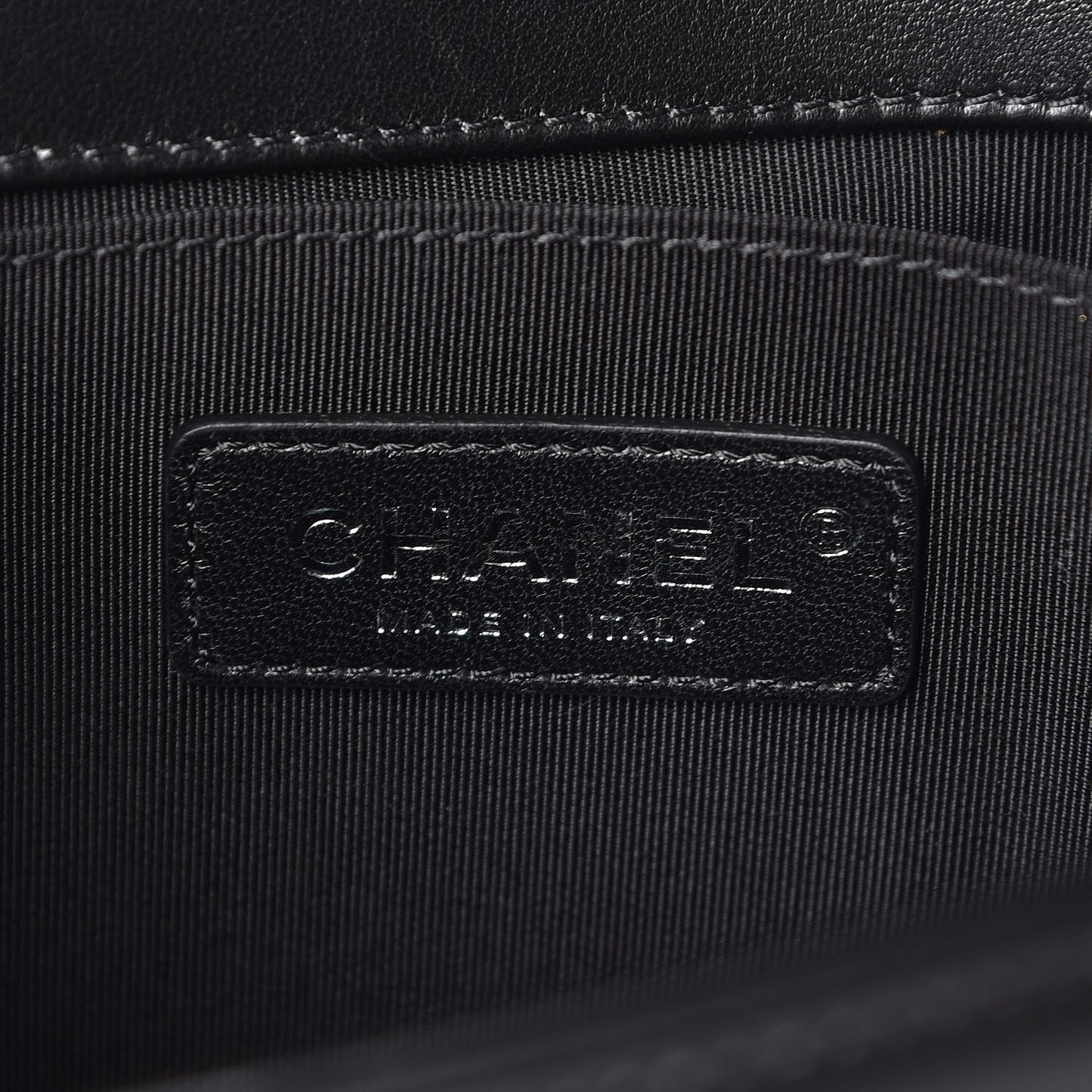 Lambskin Quilted Medium Boy Flap Black