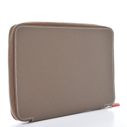 Hermes Epsom Silkydaily Globe Trotter Agenda Etoupe 3 of 7