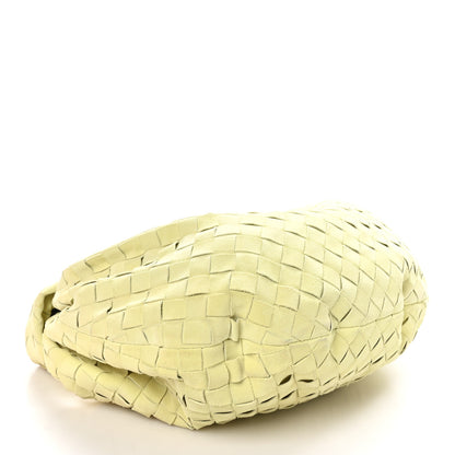Bottega Veneta Suede Calfskin Intrecciato Teen Jodie Hobo Lemon Wash 4 of 9