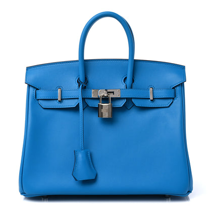 Hermes Swift Birkin 25 Bleu Frida 1 of 11