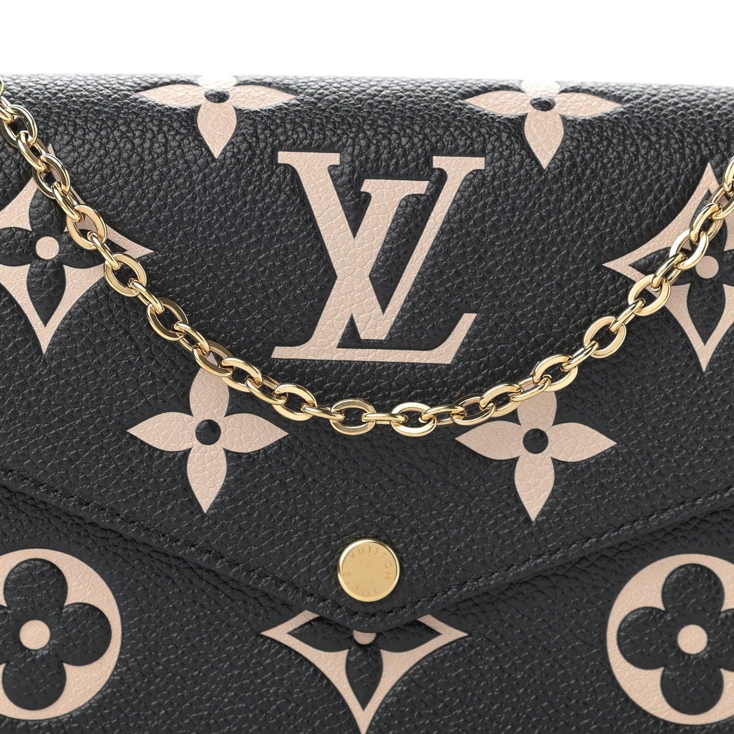 Empreinte Monogram Giant Felicie Pochette Black Beige