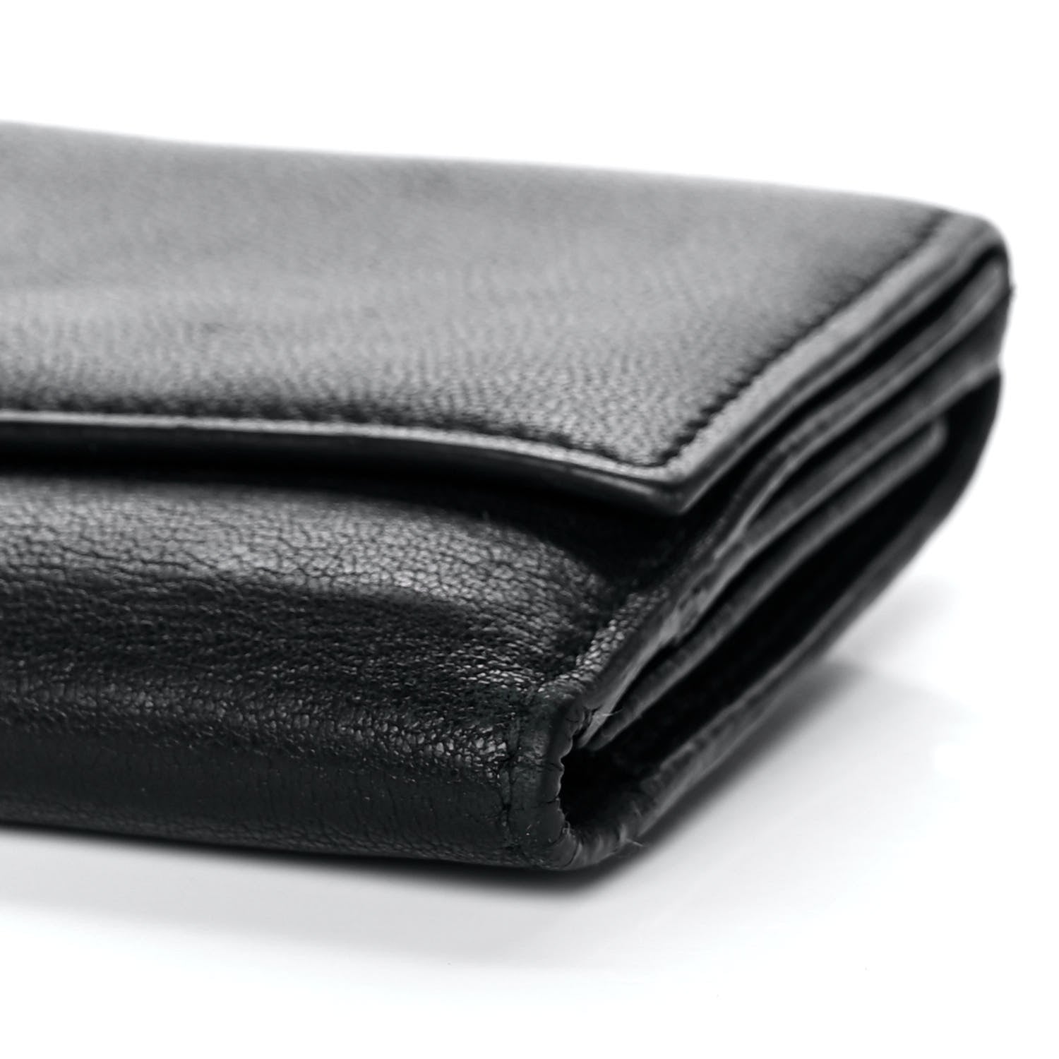 Alexander McQueen Calfskin Skull Continental Wallet Black 21 of 30