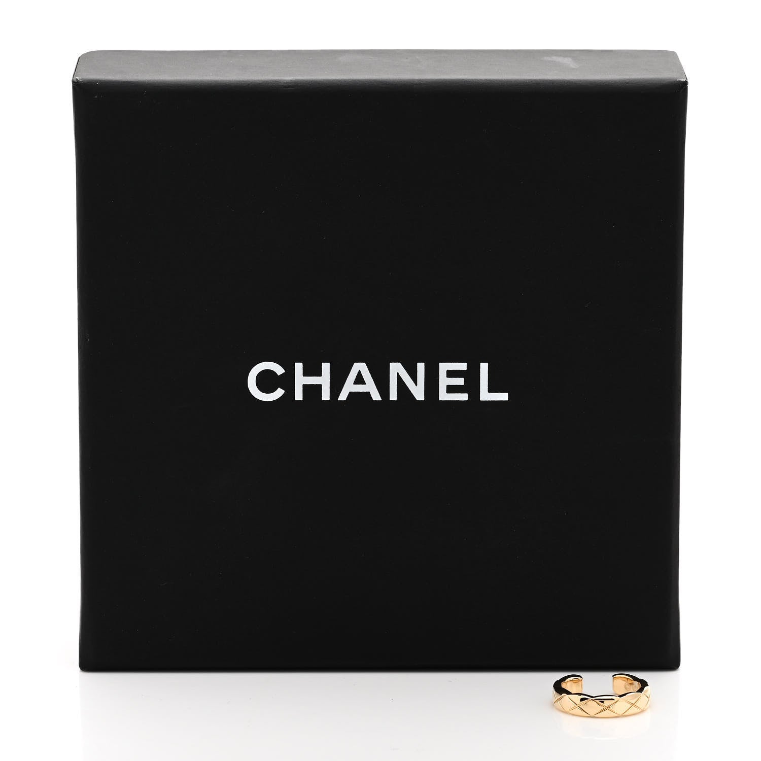 Chanel 18K Yellow Gold Coco Crush Single Ear Cuff Earring 5 of 5