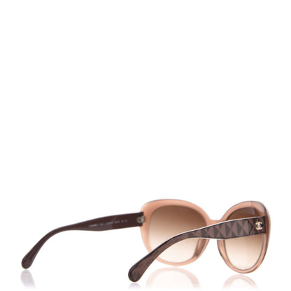 Chanel Acetate Quilted Sunglasses 5184 Tan 3 of 8