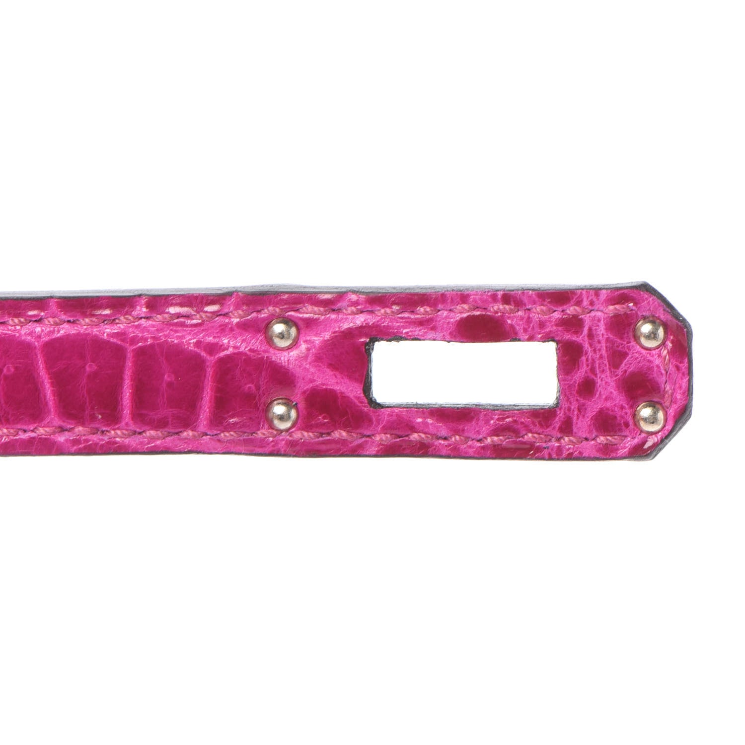 Hermes Shiny Niloticus Crocodile Birkin 25 Rose Scheherazade 25 of 32