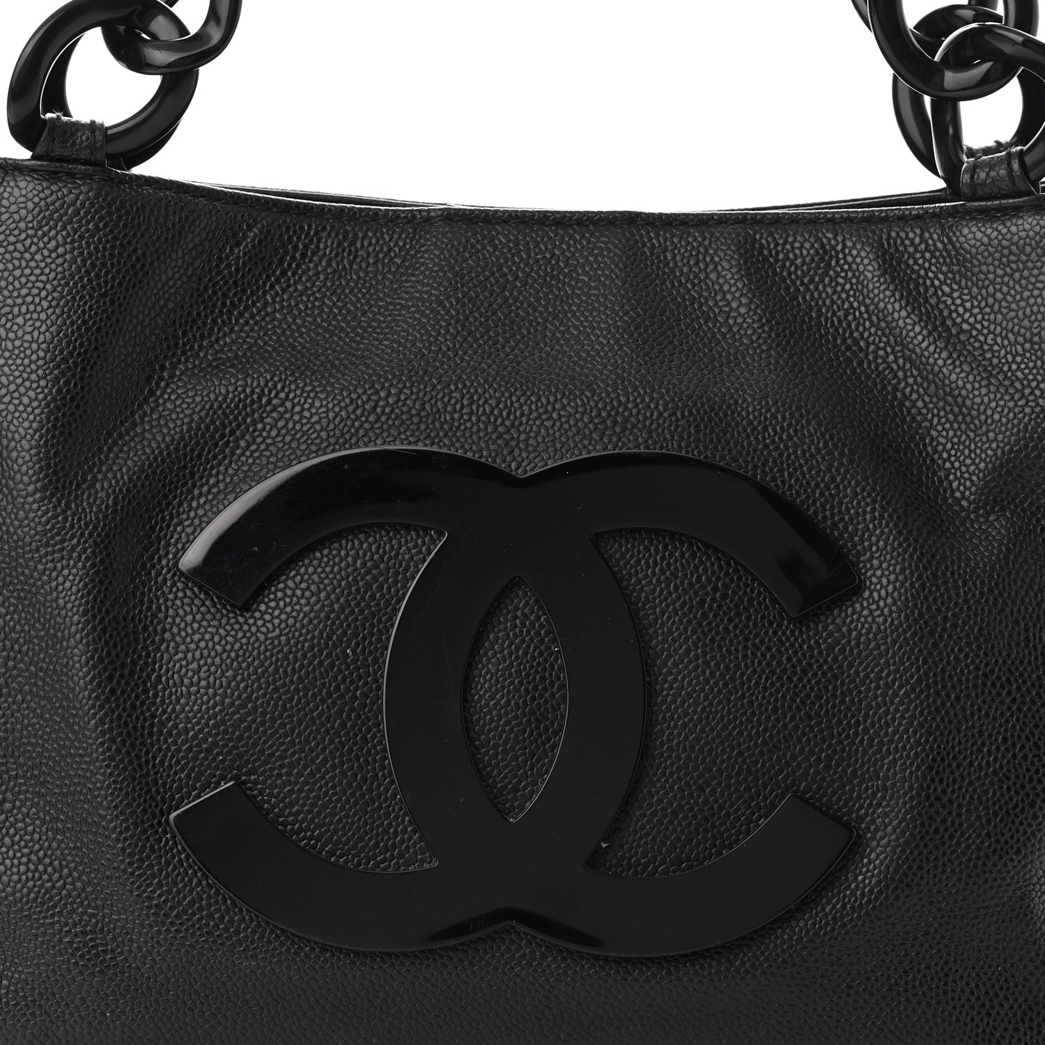 Chanel Caviar Bekko Chain Tote Black 8 of 13