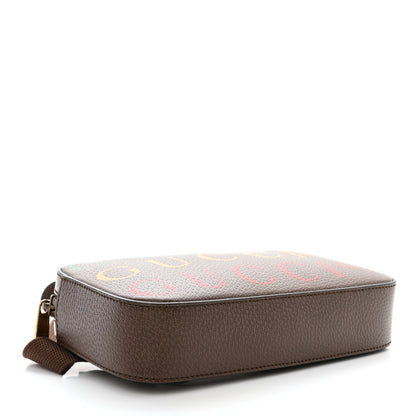 Gucci Textured Dollar Calfskin Gucci 100 Aria Belt Bag 100 40 New Acero Multicolor 4 of 10