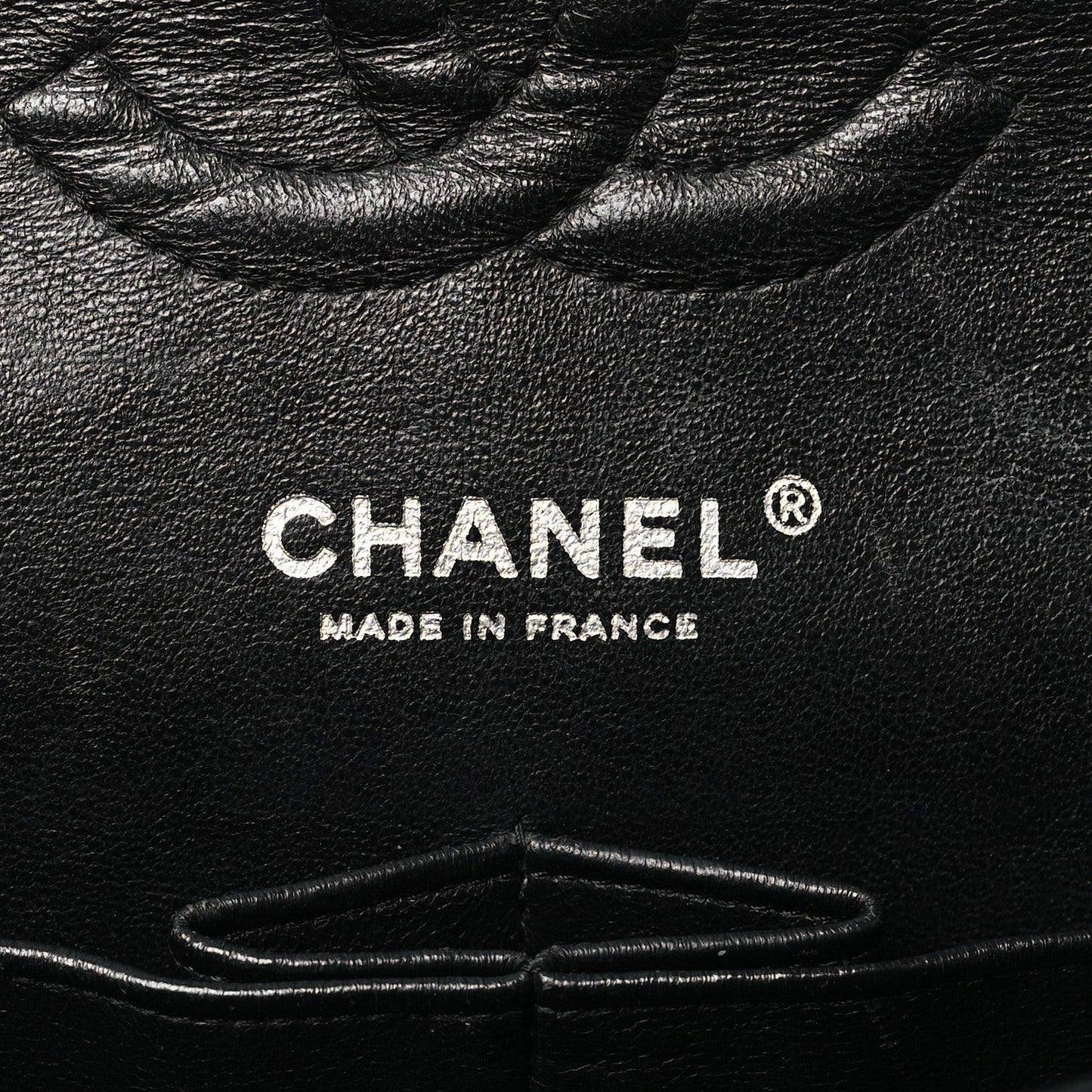 Patent Quilted Medium Double Flap Black