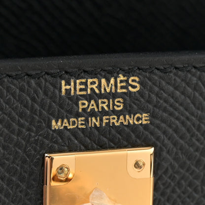 Hermes Epsom Kelly Sellier 25 Black 6 of 11