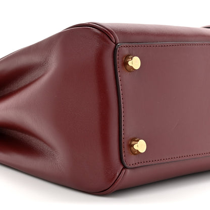 Celine Satinated Calfskin Medium 16 Top Handle Bag Light Burgundy 10 of 14