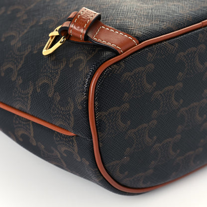 Celine Triomphe Canvas Calfskin Mini Folco Backpack Tan 9 of 11