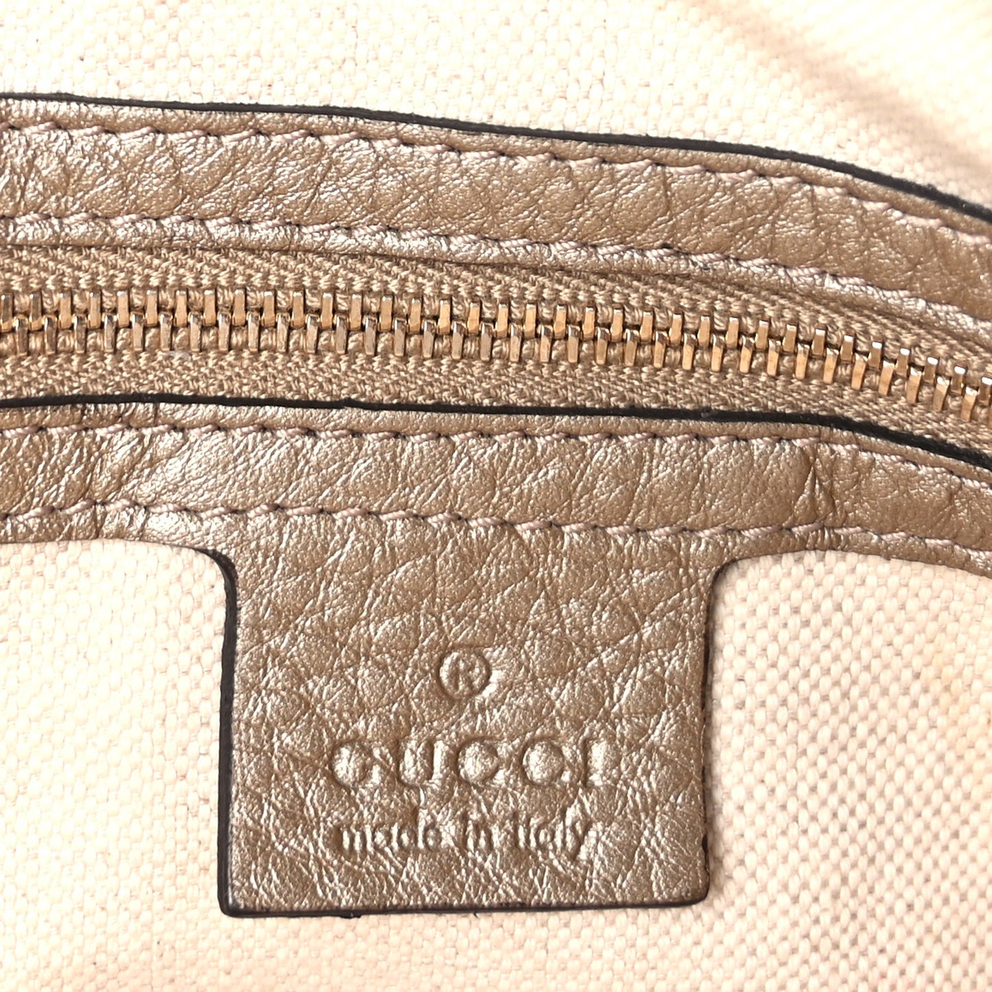 Monogram Cellarius Calfskin Large Bella Top Handle Bag Gold