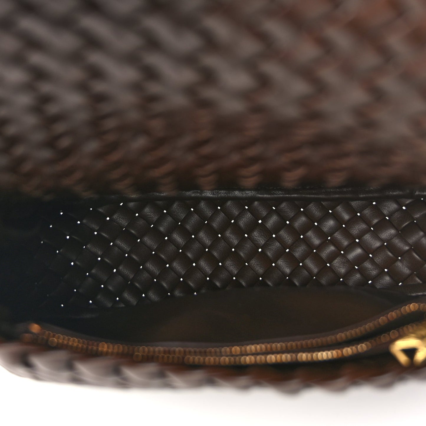 Nappa Intreccicio Padded Small Cobble Shoulder Bag Light Brown