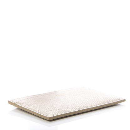 Celine Grained Calfskin Card Holder Light Taupe 4 of 9