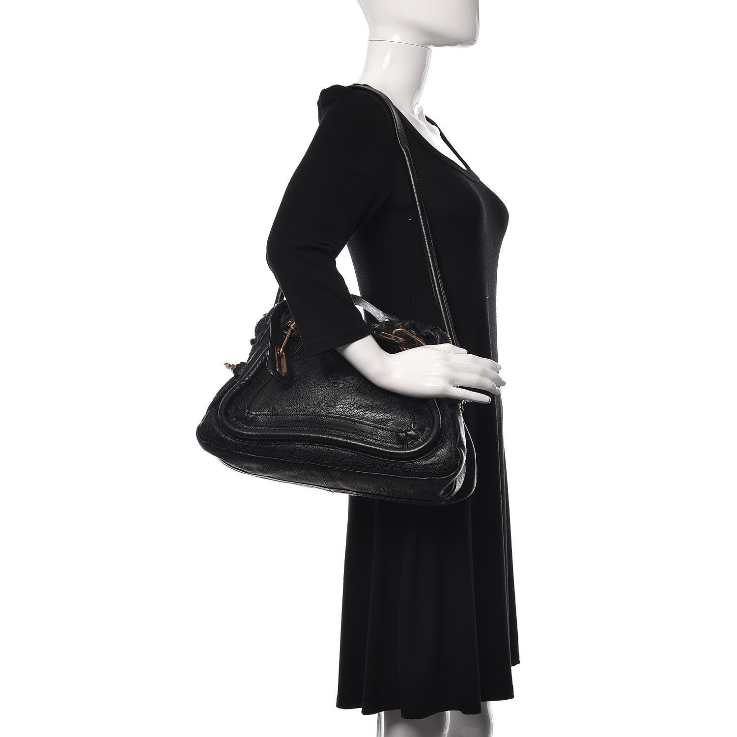 Chloe Calfskin Medium Paraty Black 2 of 18