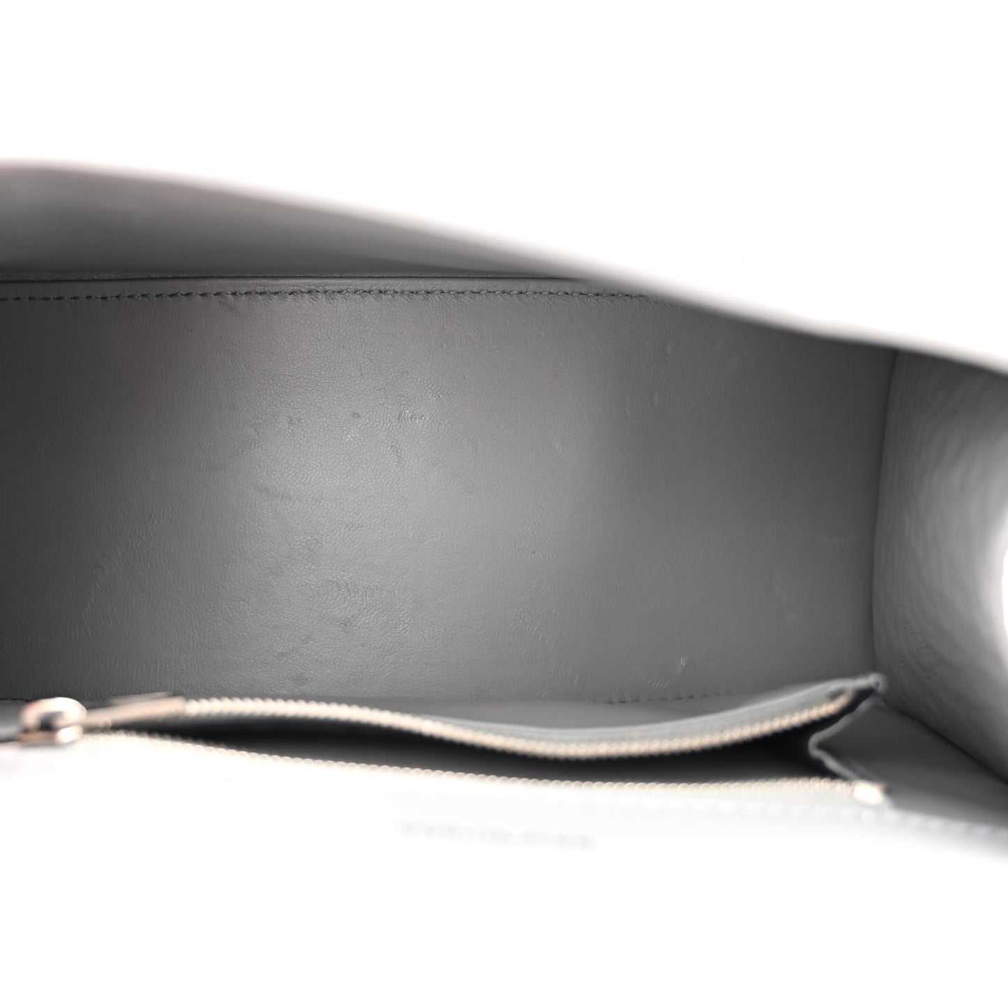 Shiny Calfskin Crocodile Embossed Small Hourglass Top Handle Bag Steel Grey