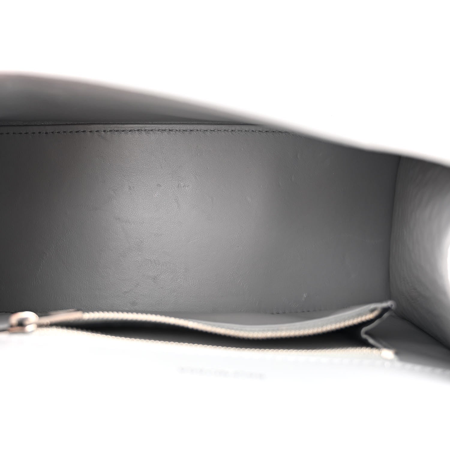 Balenciaga Shiny Calfskin Crocodile Embossed Small Hourglass Top Handle Bag Steel Grey 5 of 14