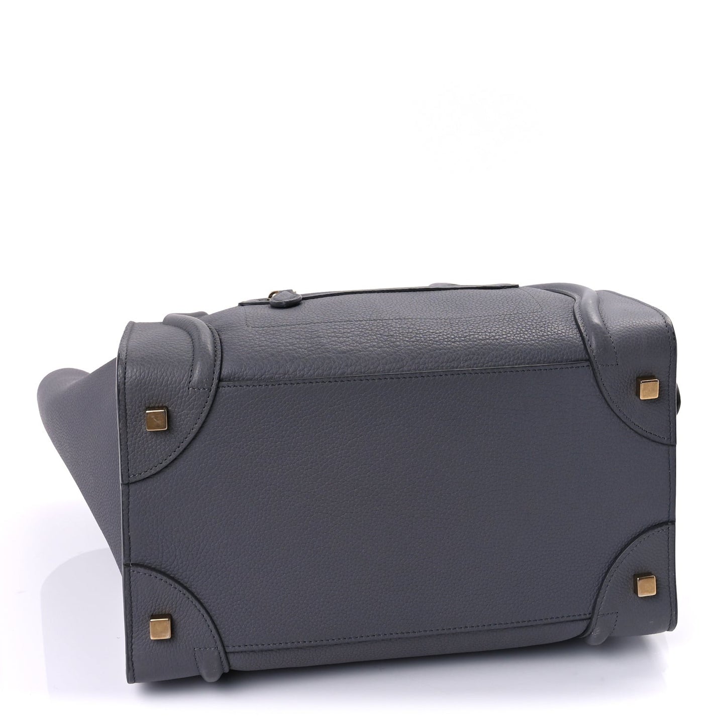 Drummed Calfskin Mini Luggage  Kohl