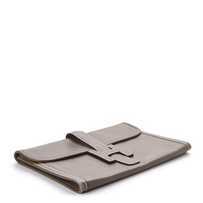 Hermes Box Jige PM Clutch Etoupe 3 of 9