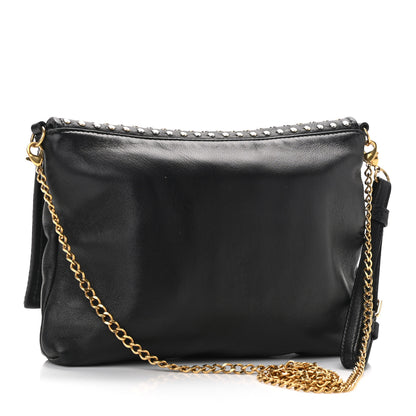 Alexander McQueen Calfskin Studded Skull Bag Black 3 of 11