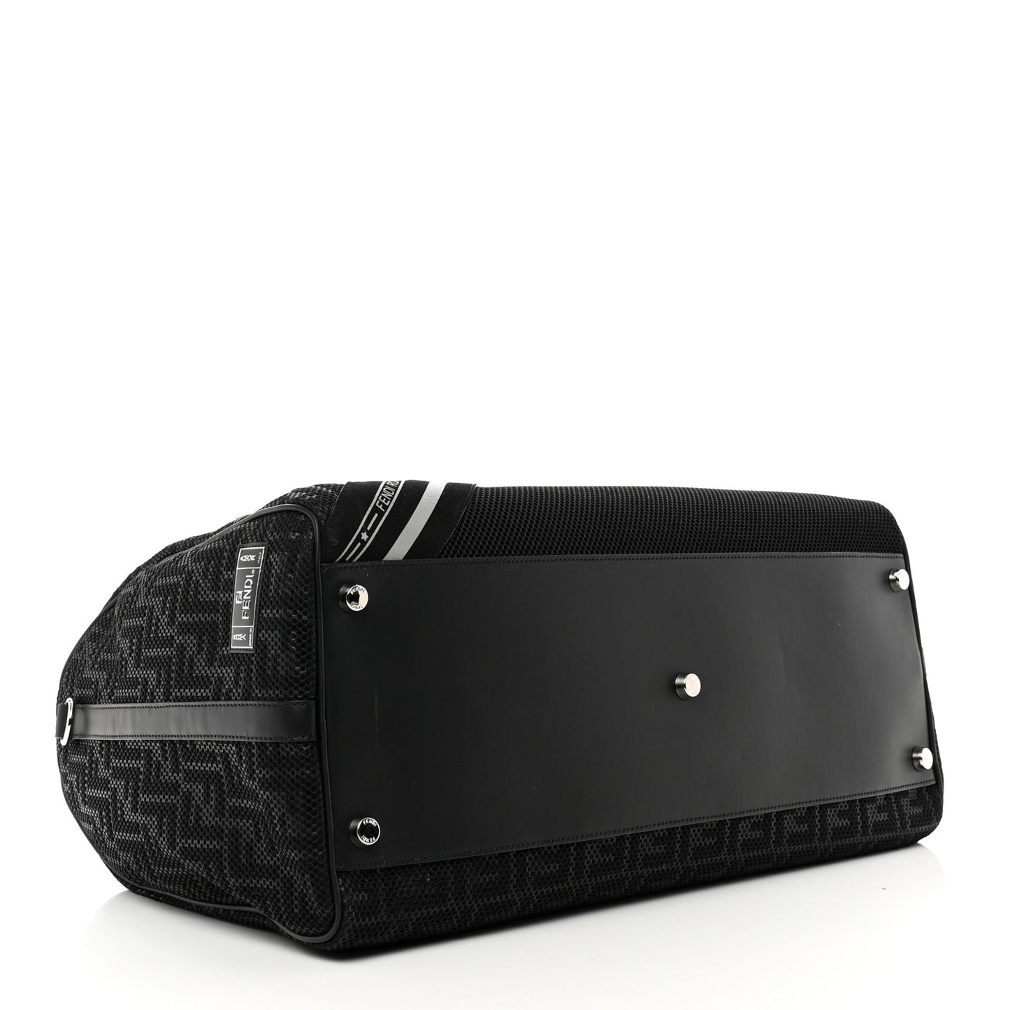 Mesh Vitello Century FF 1974 Embossed Medium Weekender Black