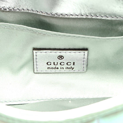 Gucci Iridescent Nappa Vertical Matelasse Medium Maxi Horsebit Chain Shoulder Bag Iridescent Salvy Green 6 of 7