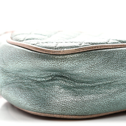 Gucci Laminated Nappa Trapuntata Mini Zumi Dome Shoulder Bag Rosa Lago Rame 8 of 10