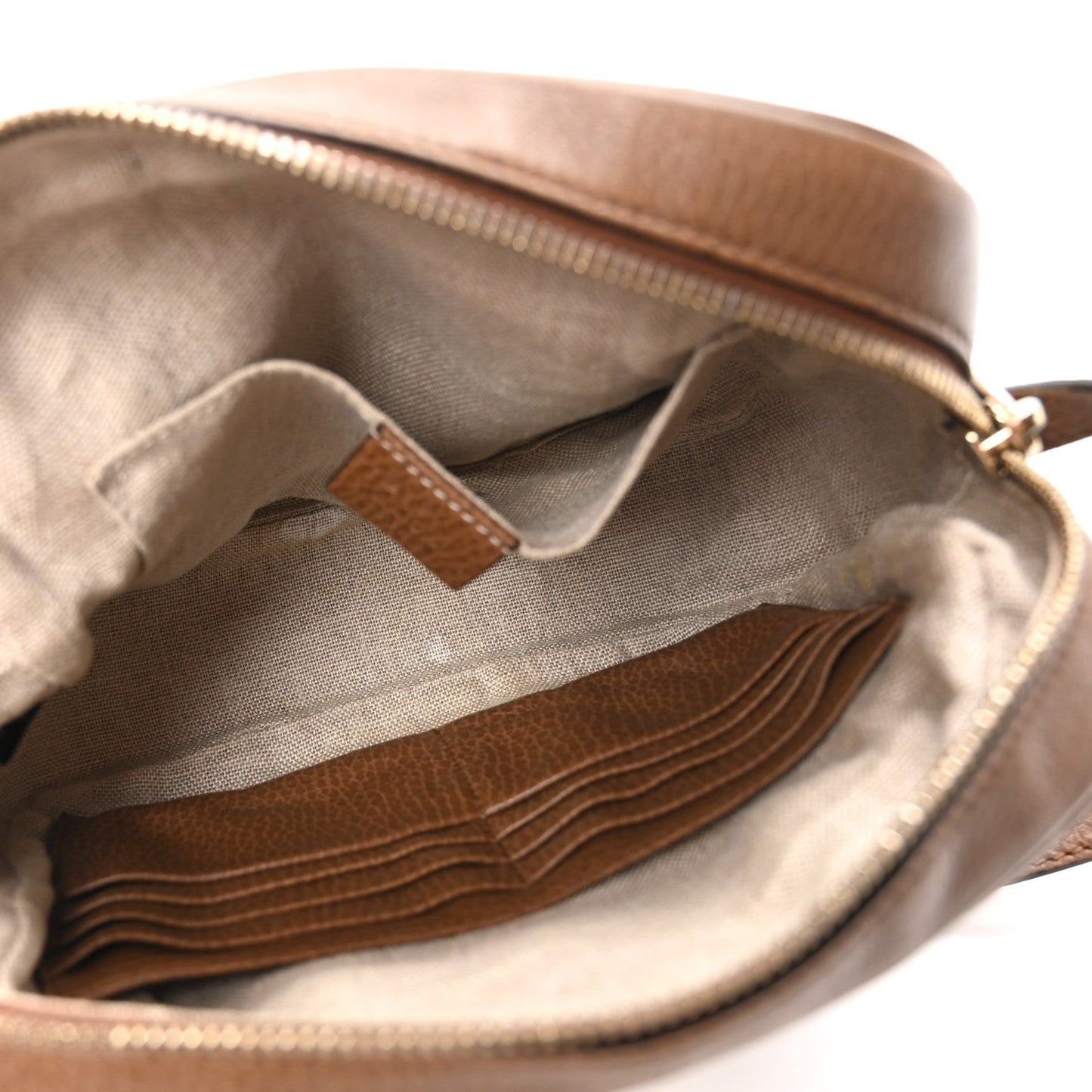 Monogram Mini Bree Messenger Bag Beige Tabacco