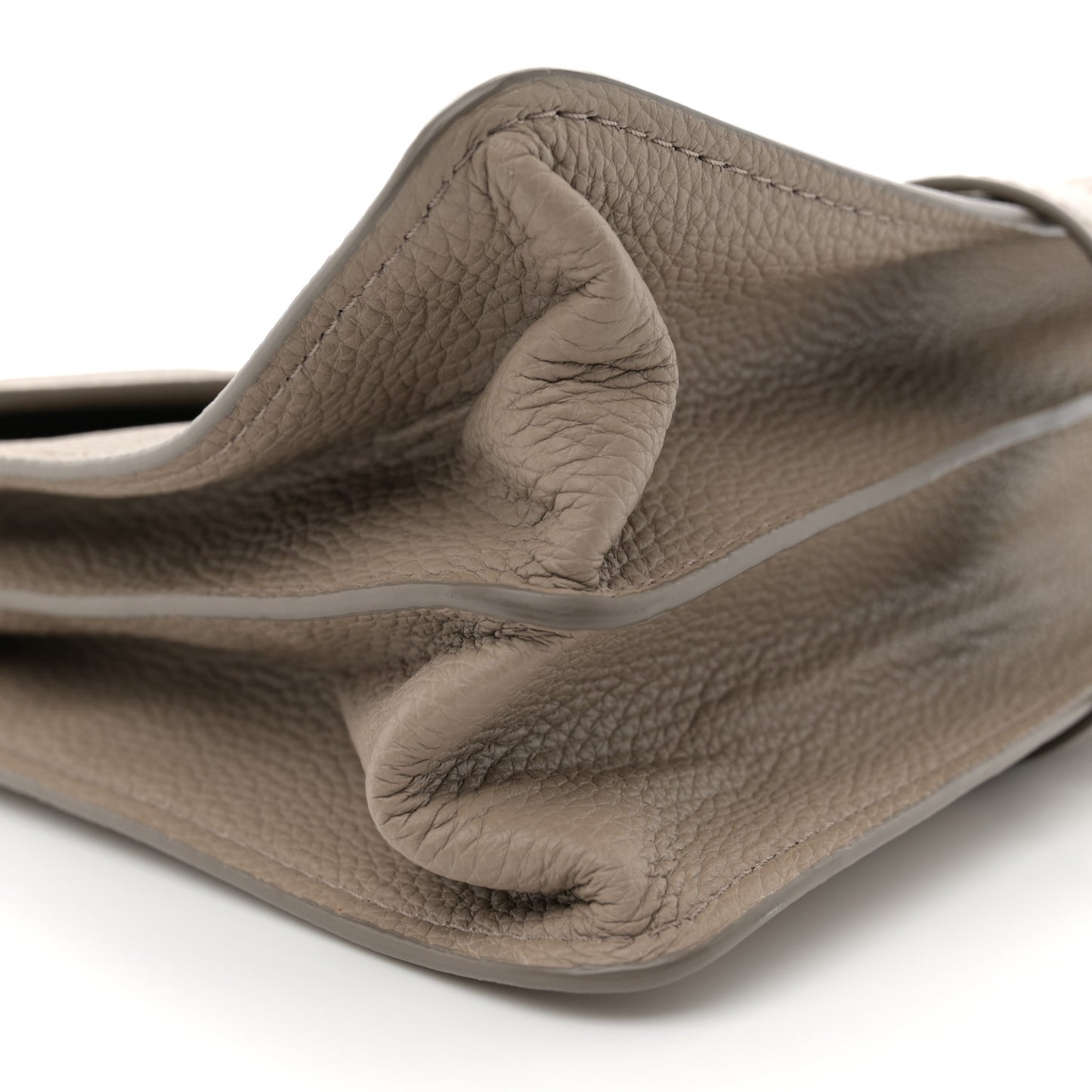 Grained Calfskin Medium Aby Day Shoulder Bag Motty Grey