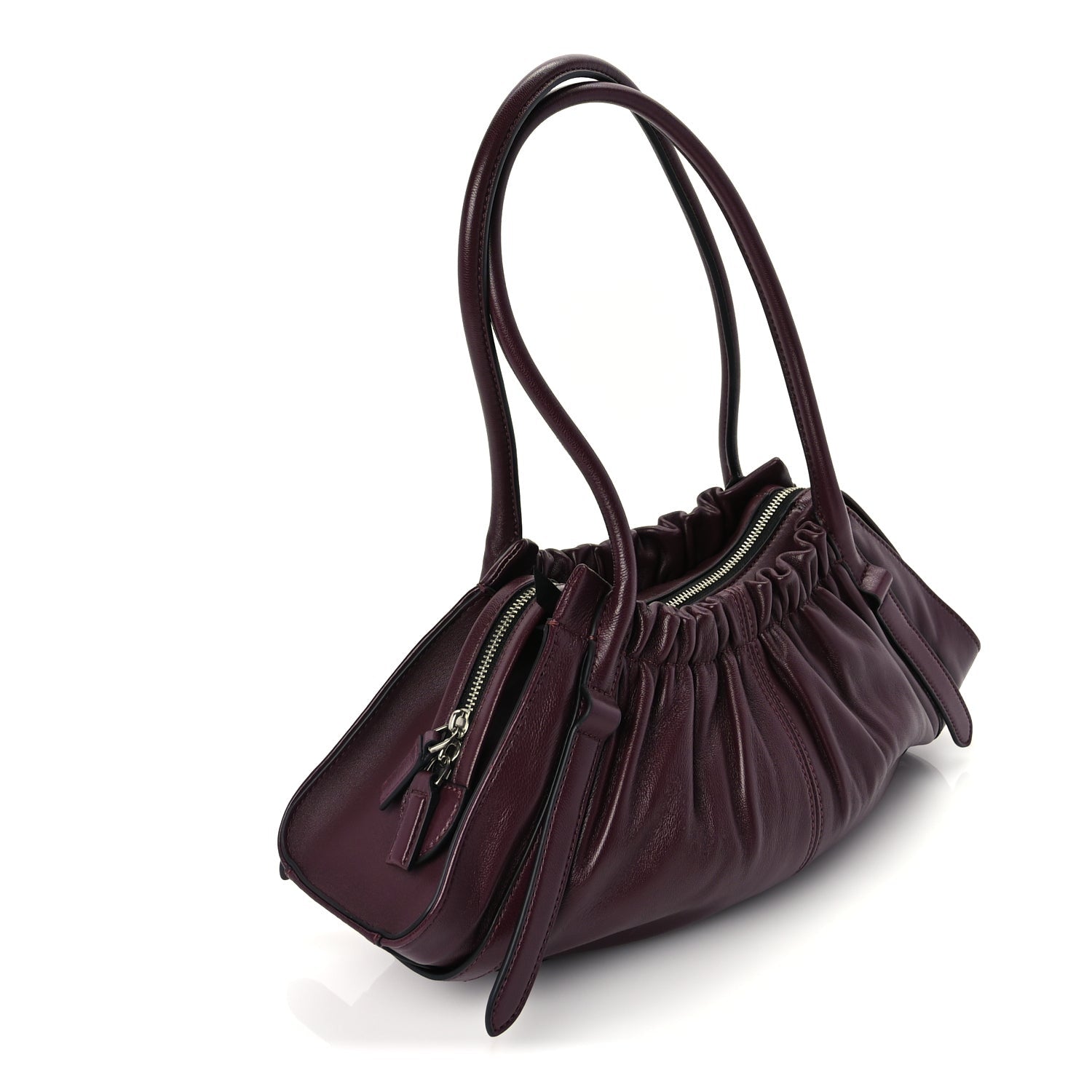 Marc Jacobs Calfskin Medium The Cristina Satchel Dark Red 2 of 8