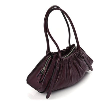 Marc Jacobs Calfskin Medium The Cristina Satchel Dark Red 2 of 8