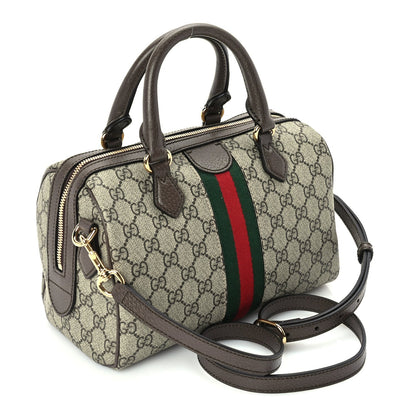 Gucci GG Supreme Monogram Web Small Ophidia Top Handle Bag Beige Ebony 2 of 8