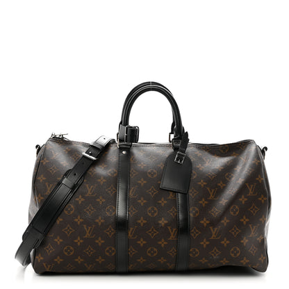 Louis Vuitton Monogram Macassar Keepall Bandouliere 45 1 of 13