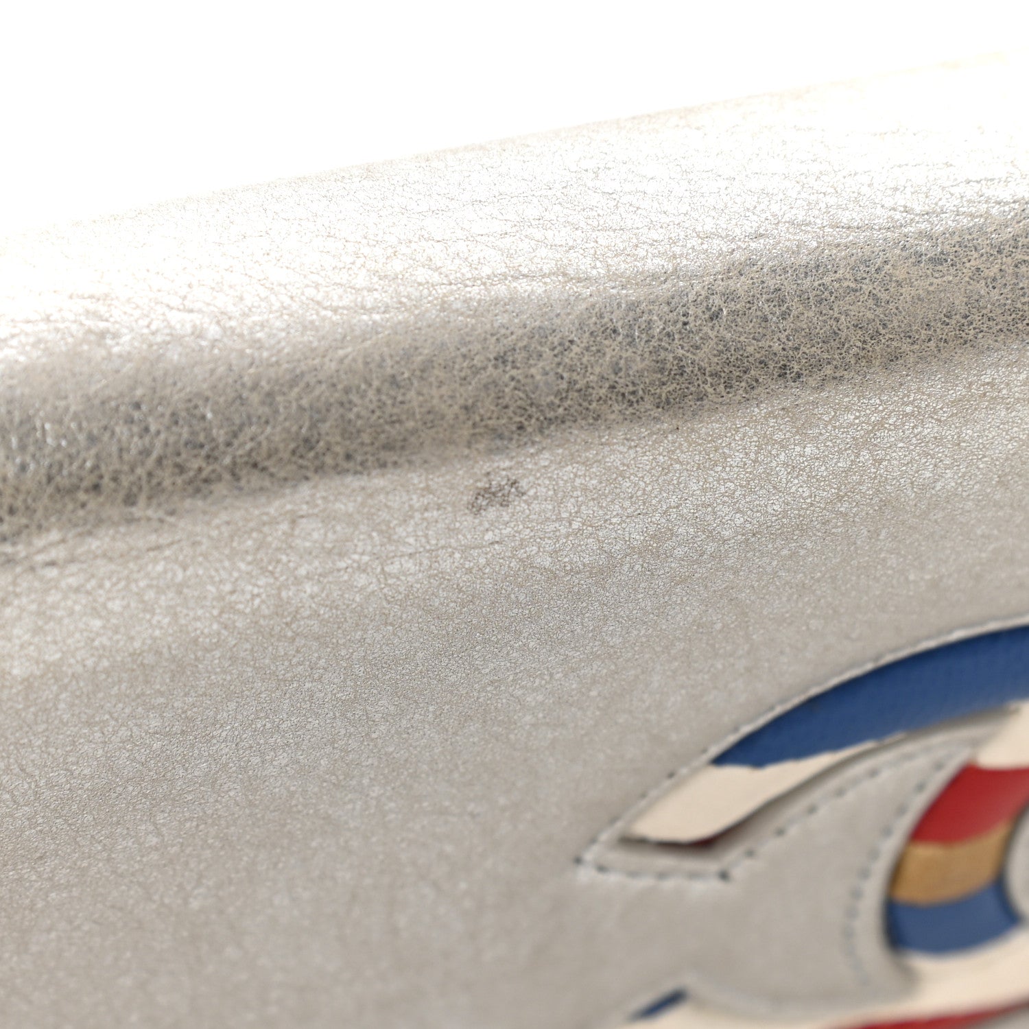 Chanel Metallic Lambskin Wallet on Chain WOC Silver 14 of 14