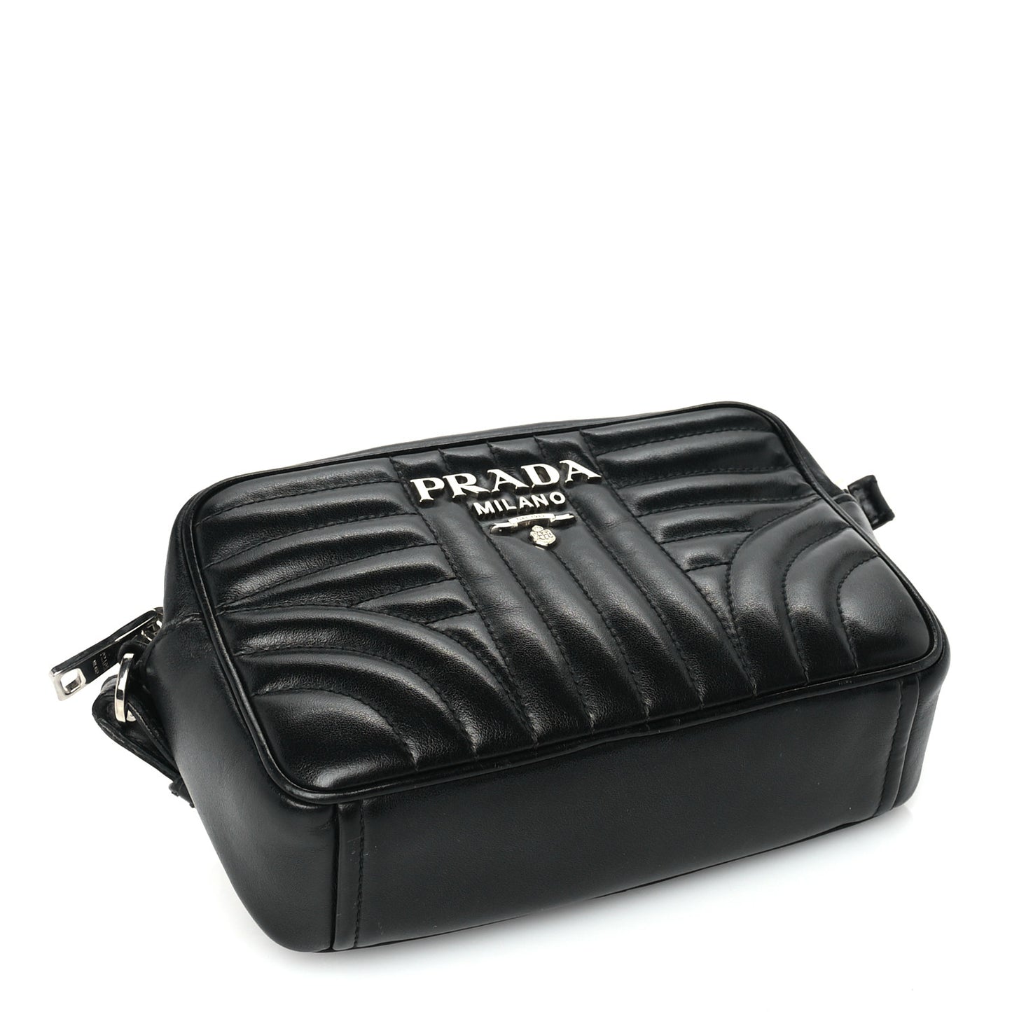 Soft Calfskin Diagramme Camera Bag Black