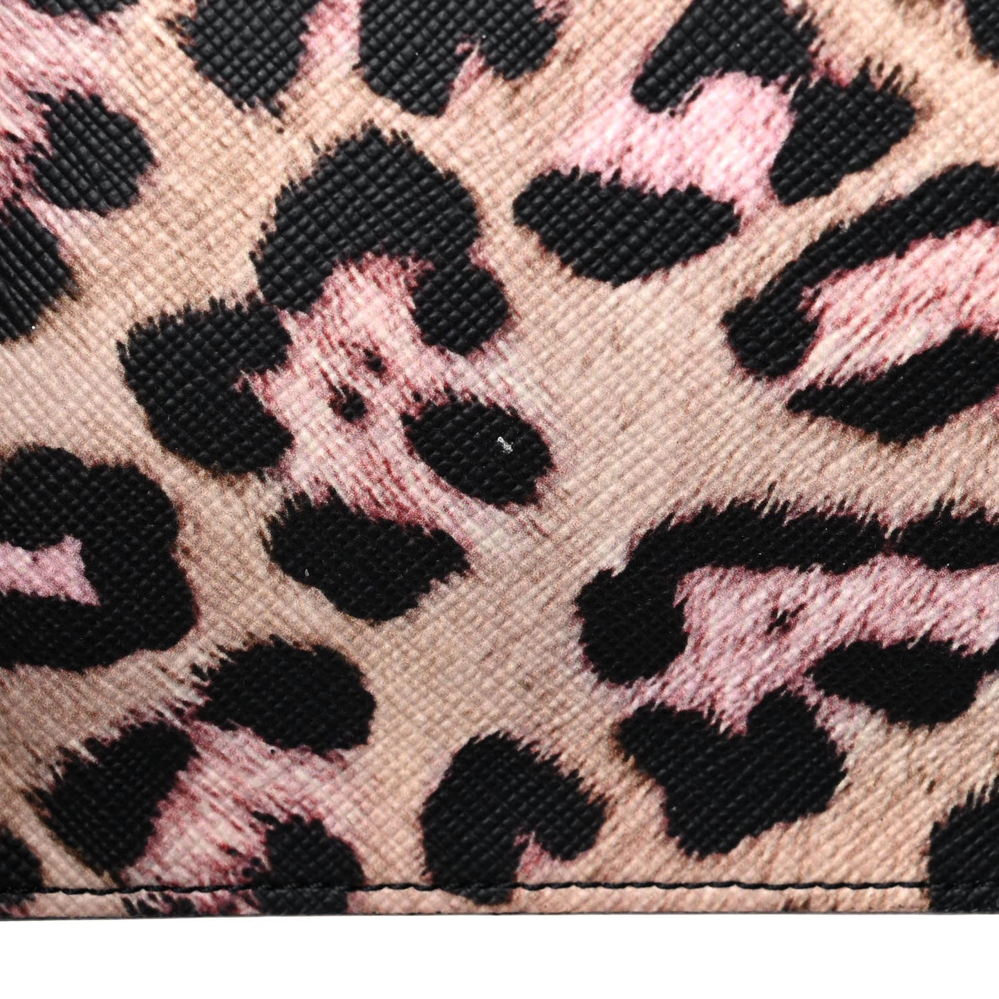 Coated Canvas Jaguar Print Zip Pouch