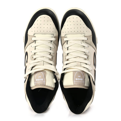 Christian Dior Smooth Calfskin Mens B57 Dribble Mid Top Sneaker 43 Beige Black 6 of 8