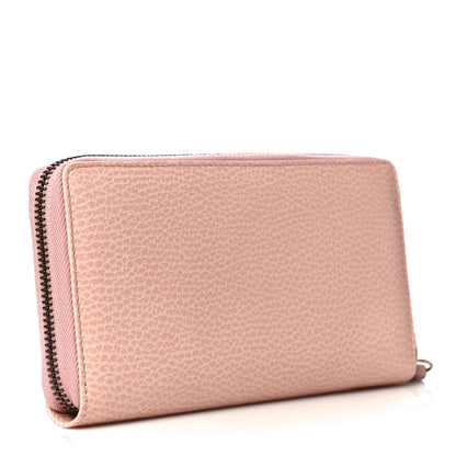 Gucci Calfskin Butterfly Farfalla Zip Around Wallet Perfect Pink 3 of 10