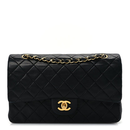 Chanel Lambskin Quilted Medium Double Flap Black 1 of 9
