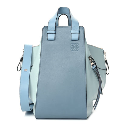 Loewe Calfskin Large Hammock Shoulder Bag Aqua Light Blue Stone 1 of 9